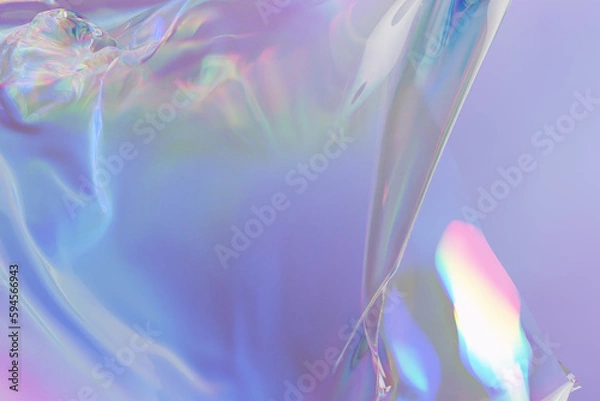 Obraz abstract liquid wave. chromatic dispersion, spectrum gradient effect, 3d rendering