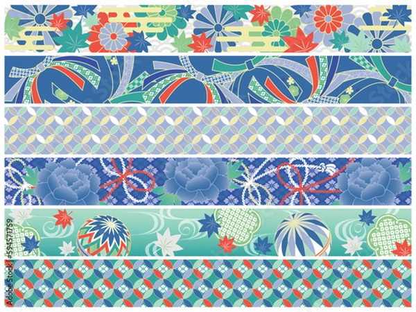 Fototapeta 和柄の帯セット