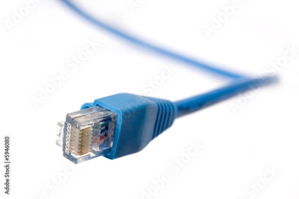 Fototapeta Network connection plug RJ-45