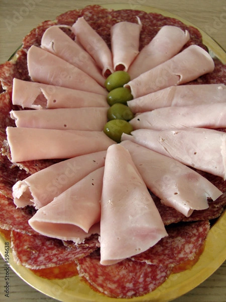 Obraz cold meat slices