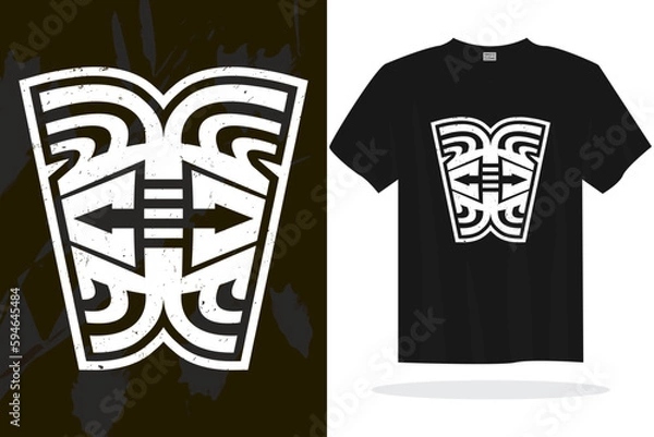 Fototapeta Modern t shirt design with random vector graphics