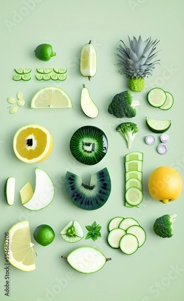 Fototapeta set of spa icons made using Generative AI Technology.