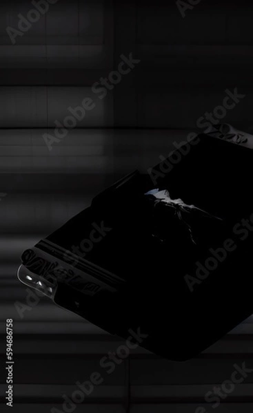 Fototapeta black and white made using Generative AI Technology.