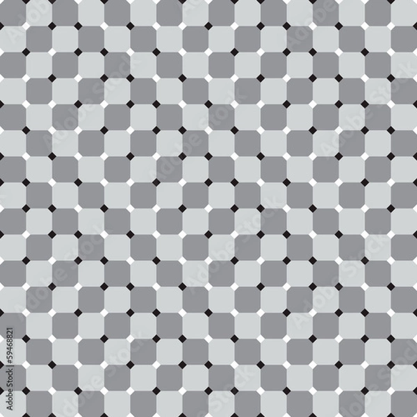 Fototapeta Waving Squares, Optical Illusion, Vector Seamless Pattern