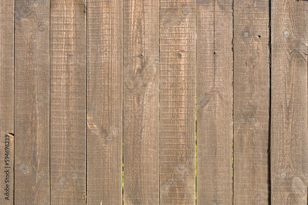 Obraz unpainted boards, wood for fene and construction, close-up shot