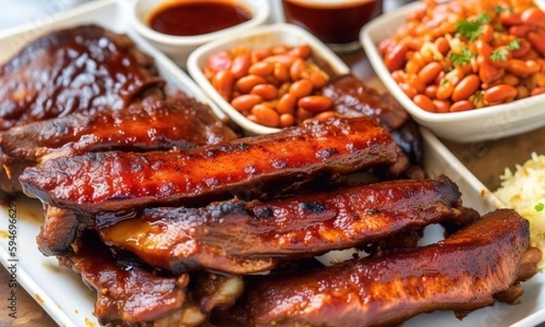 Fototapeta grilled wings