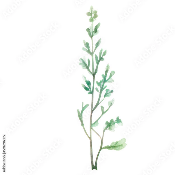 Obraz Watercolor Indoor Plants - Elements