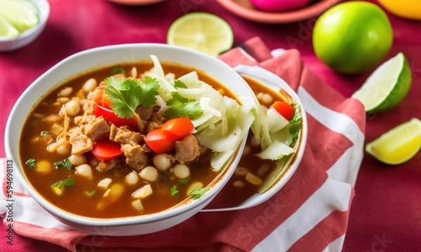 Fototapeta salad with beans