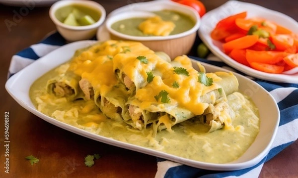 Fototapeta chicken with rice