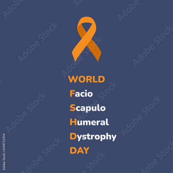 Fototapeta Vector Illustration for World FSHD Day