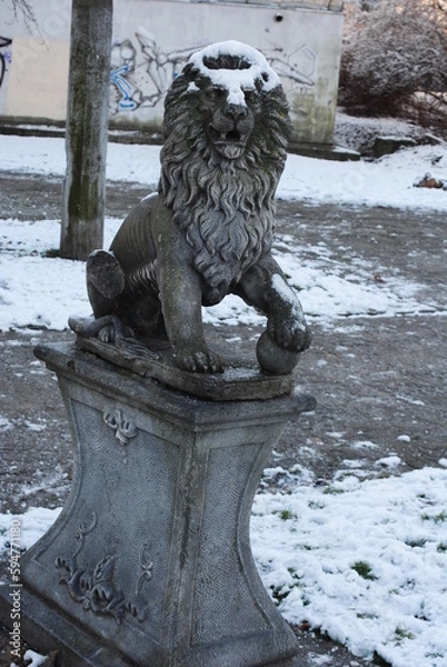 Obraz lion fountain