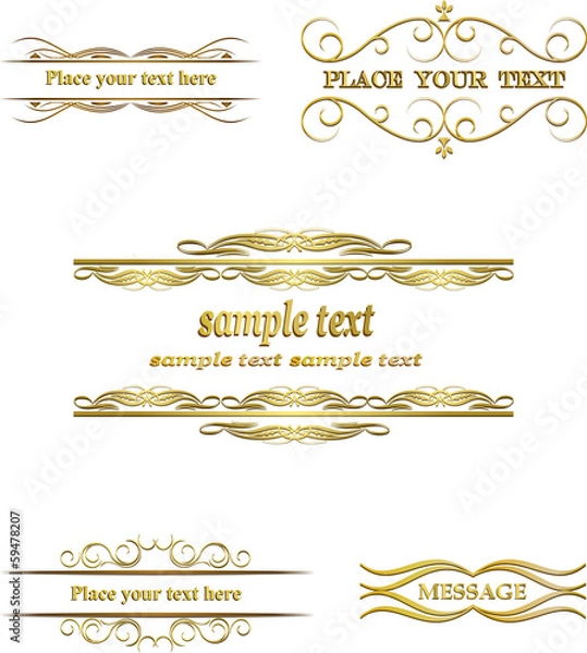 Fototapeta Vector set vintage labels
