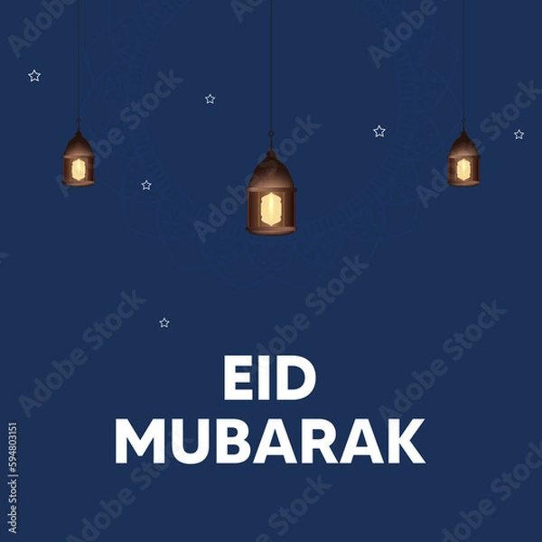 Obraz Eid Mubarak Celebration Design Template 