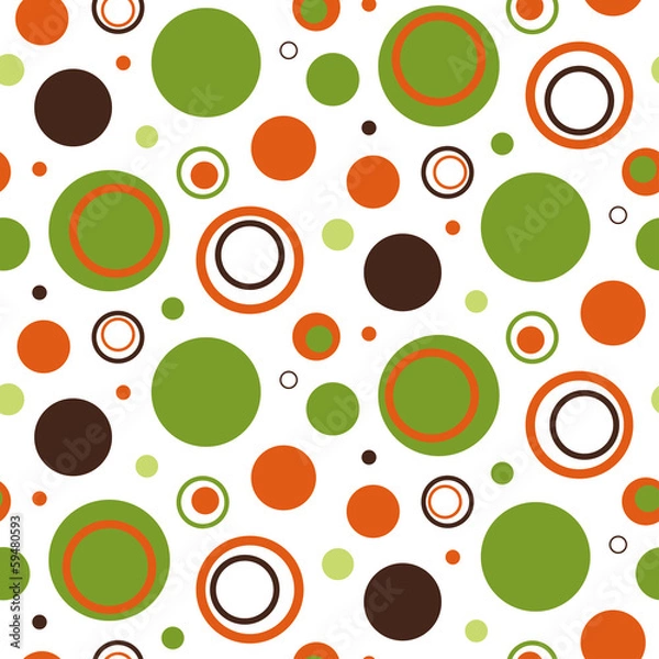Fototapeta retro circles pattern