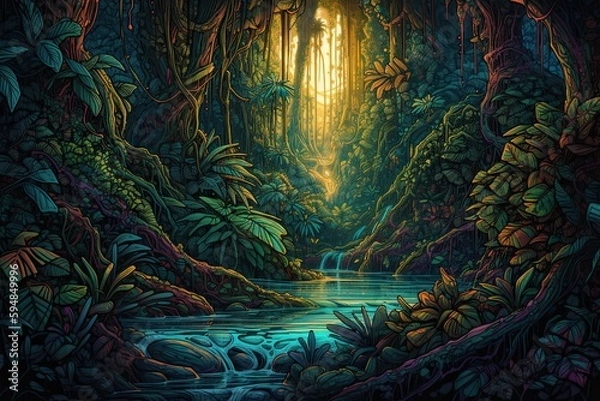 Obraz Jungle Landscape