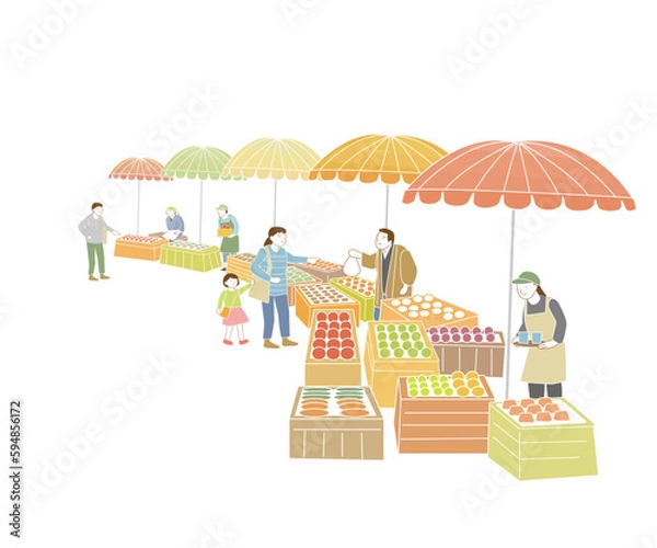 Obraz マルシェ　朝市