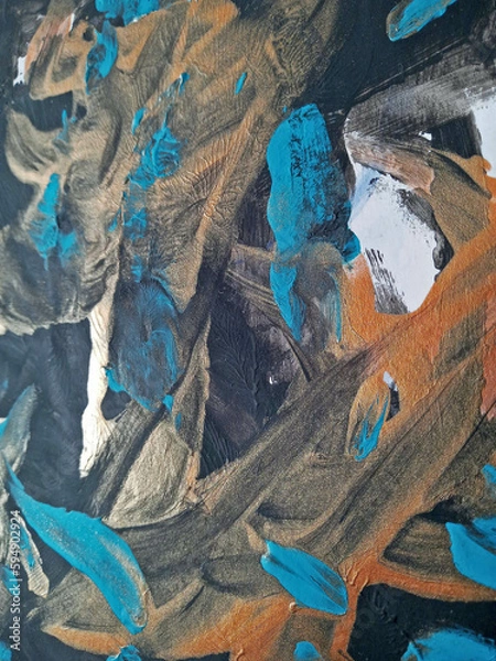 Obraz Hand drawn Abstract art background