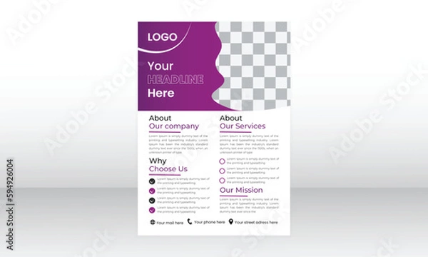 Obraz simple and creative flyer design