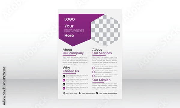 Obraz simple and creative flyer design