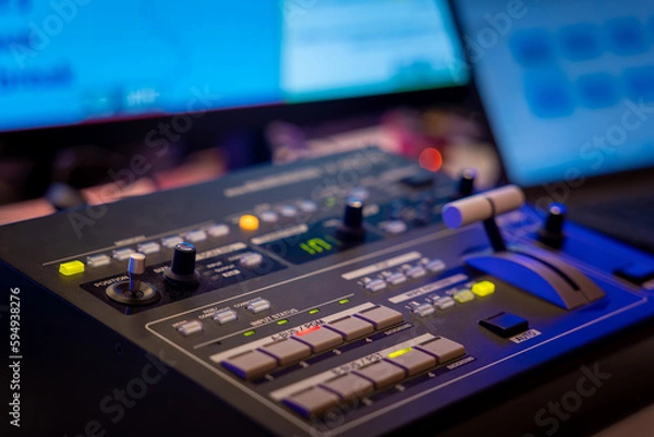 Obraz audio mixing board