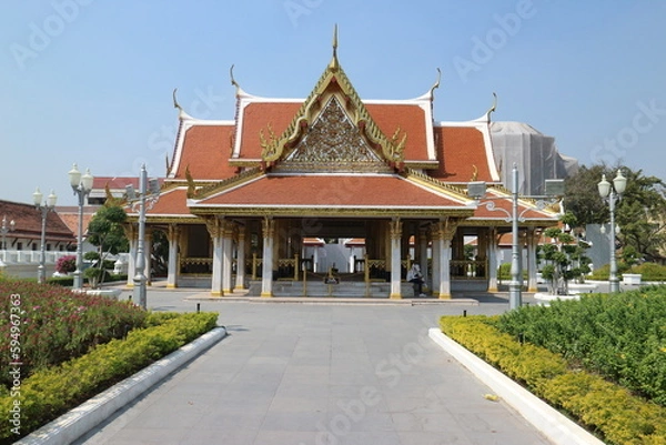 Fototapeta バンコク　ワットラチャナダラム