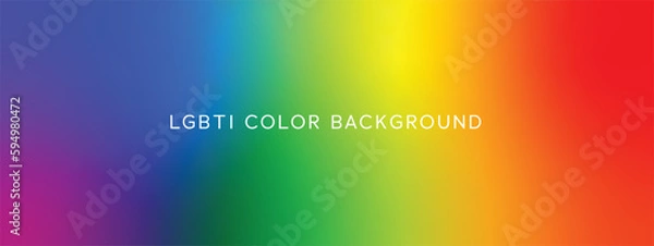 Obraz LGBTI gradient background, community vector with rainbow colored flag, creative concept for promotion of lesbians, gays, bisexuals and trans people, with black backdrop with. heart shape	
