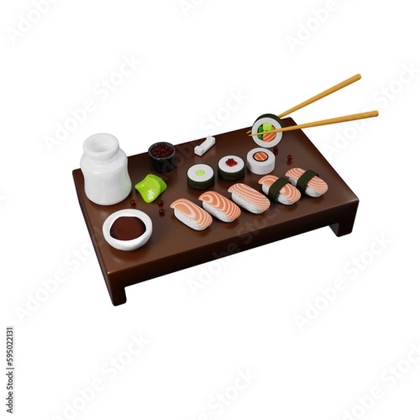 Fototapeta sushi table