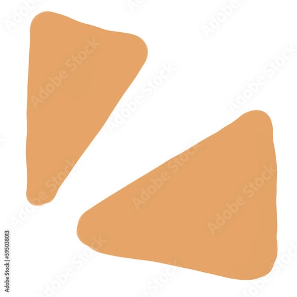 Fototapeta triangle mark isolate background element