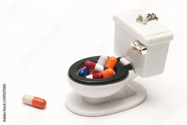 Obraz Pills, capsules on white background, Pharmacy, Medicine