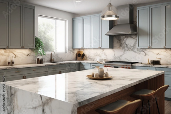 Obraz marble kitchen worktops