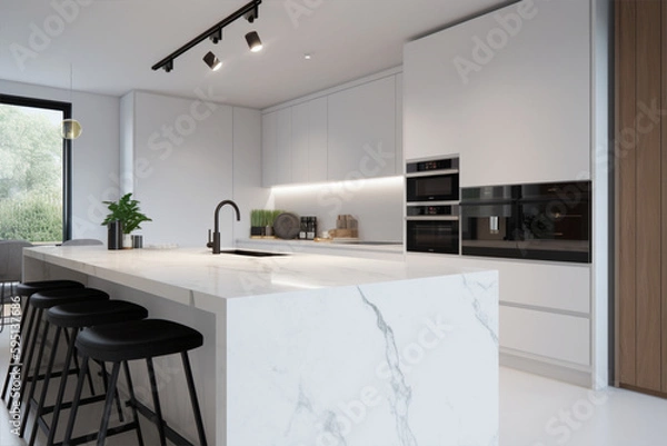 Obraz marble worktops kitchen
