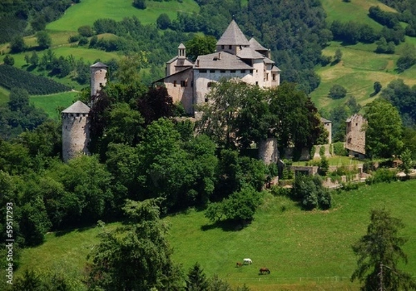 Obraz Castel Presule (Fiè allo Sciliar)-Veduta