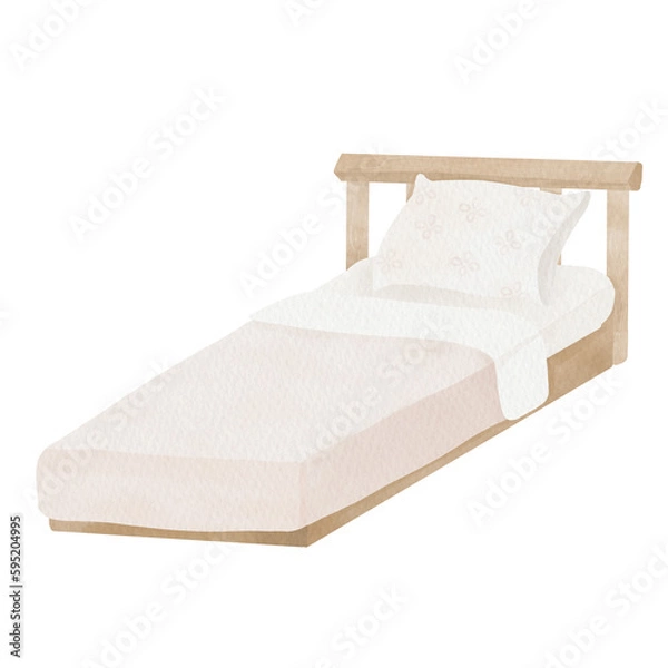 Obraz bed watercolor