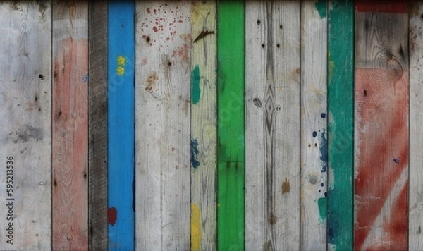 Obraz Old boards, fence, wall, background, background image, wallpaper, wooden photo background, presentations, for typing