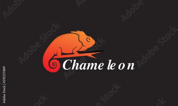 Obraz Chameleon Logo Design