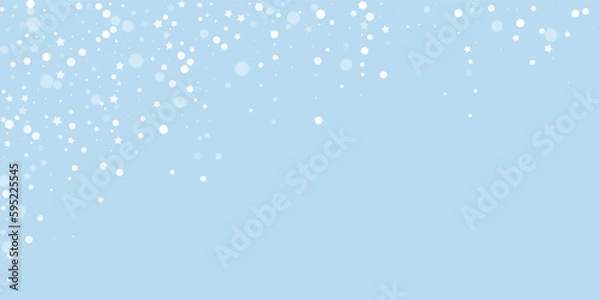 Fototapeta Magic falling snow christmas background. Subtle