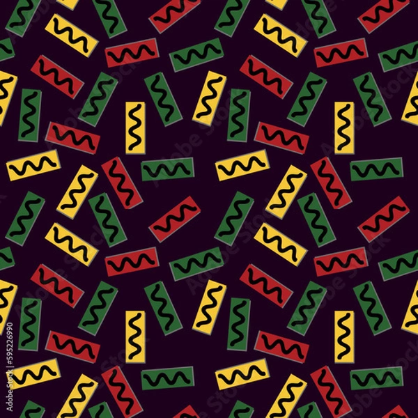 Obraz Reggae theme seamless pattern