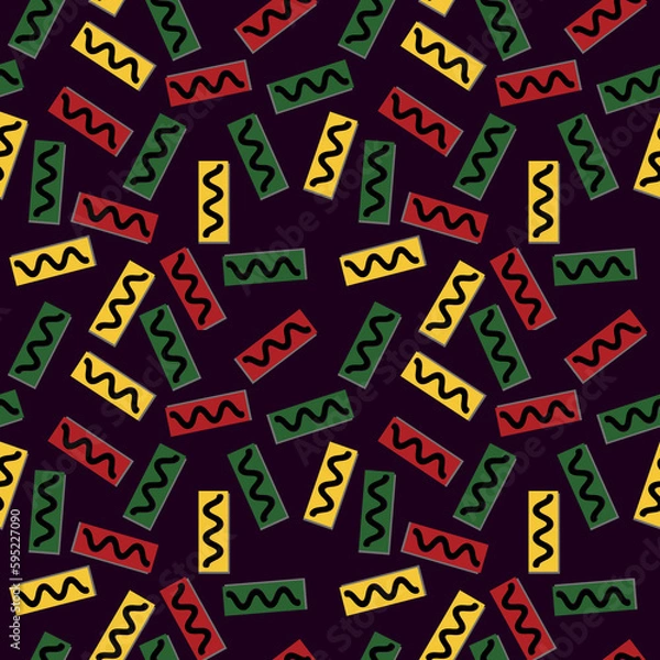 Obraz Reggae theme seamless pattern