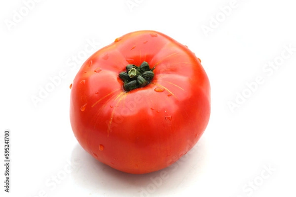 Fototapeta fresh red tomato isolated on white background