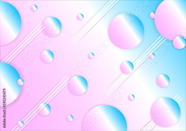 Obraz candy bubble and line background