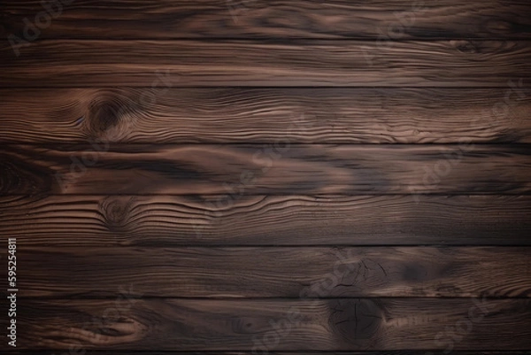 Fototapeta Dark wooden texture. Rustic three-dimensional wood texture. generative ai. Wood background. Modern wooden facing background