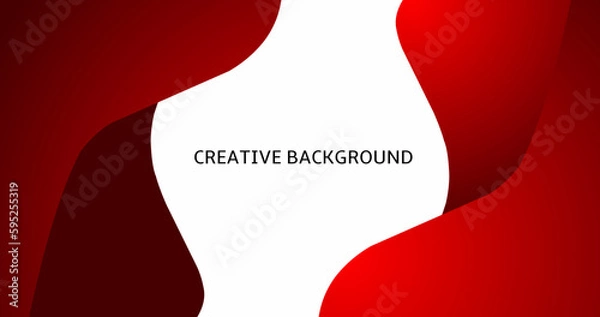 Obraz Red Creative Background Vector Design 