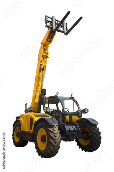 Obraz A telescopic handler, also called a telehandler