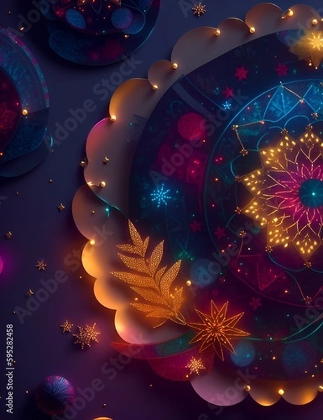 Fototapeta Abstract decoration concept, generative AI