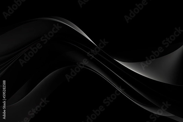 Obraz smooth black background, abstract wallpaper
