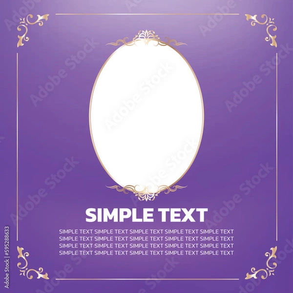 Obraz Template Thai Background for Greeting Card