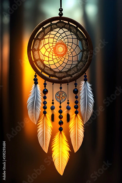 Fototapeta Enchanted Dreamcatchers | High-Quality Images of Magical Dreamcatcher Art for Your Creative Design Projects