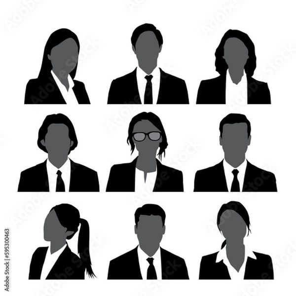 Obraz ビジネスパーソンシルエット004