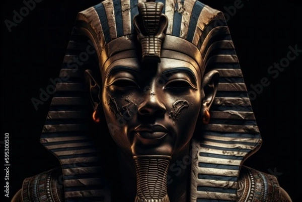 Obraz Egypt king portrait. Generate Ai