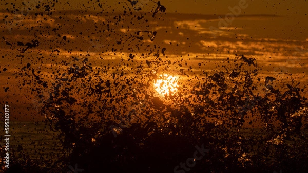 Fototapeta Atardecer Olas